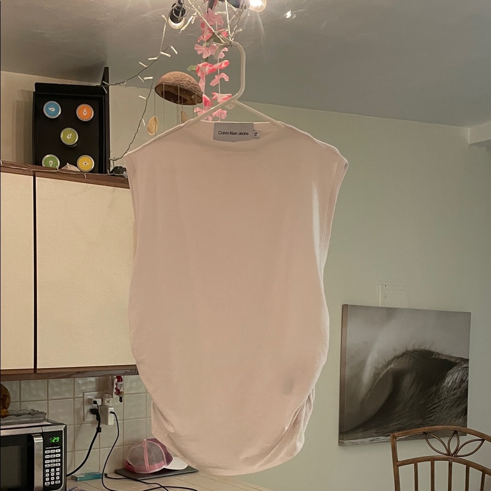 CALVIN KLEIN Ruched Tank NWOT LAST Call (XL)